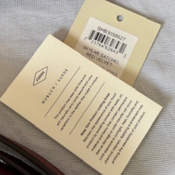 Fossil Skylar Satchel Red Velvet - Picture 14 of 14